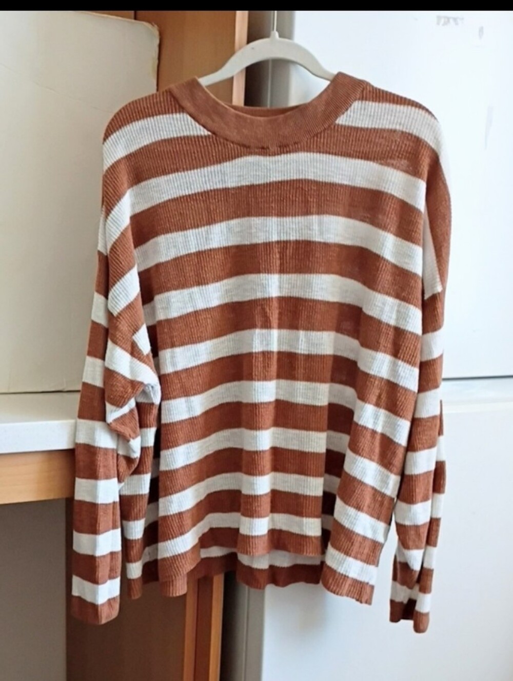 FP Beach Rib Knit Oversized Sweater sz M